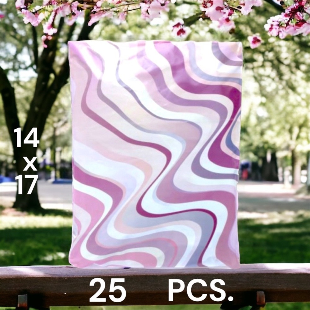 25 14X17 Poly Mailers Abstract Swirl Shipping Envelopes PRICE IS FIRM - Picture 2 of 7